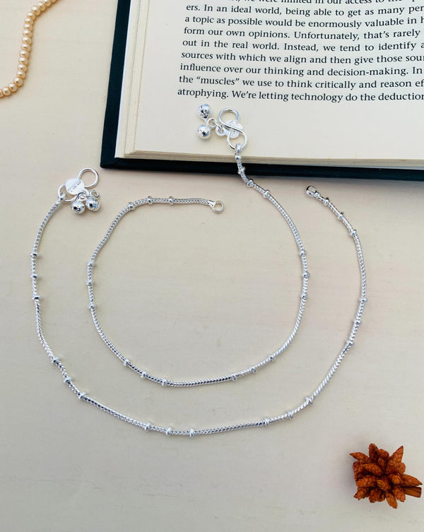 High Quality Silver Plated Anklet